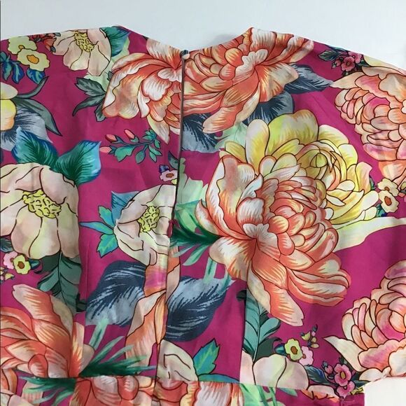 Anthropologie Farm Rio Eulalie Wide-Leg Jumpsuit Floral Pastel Size Small New - Picture 12 of 16